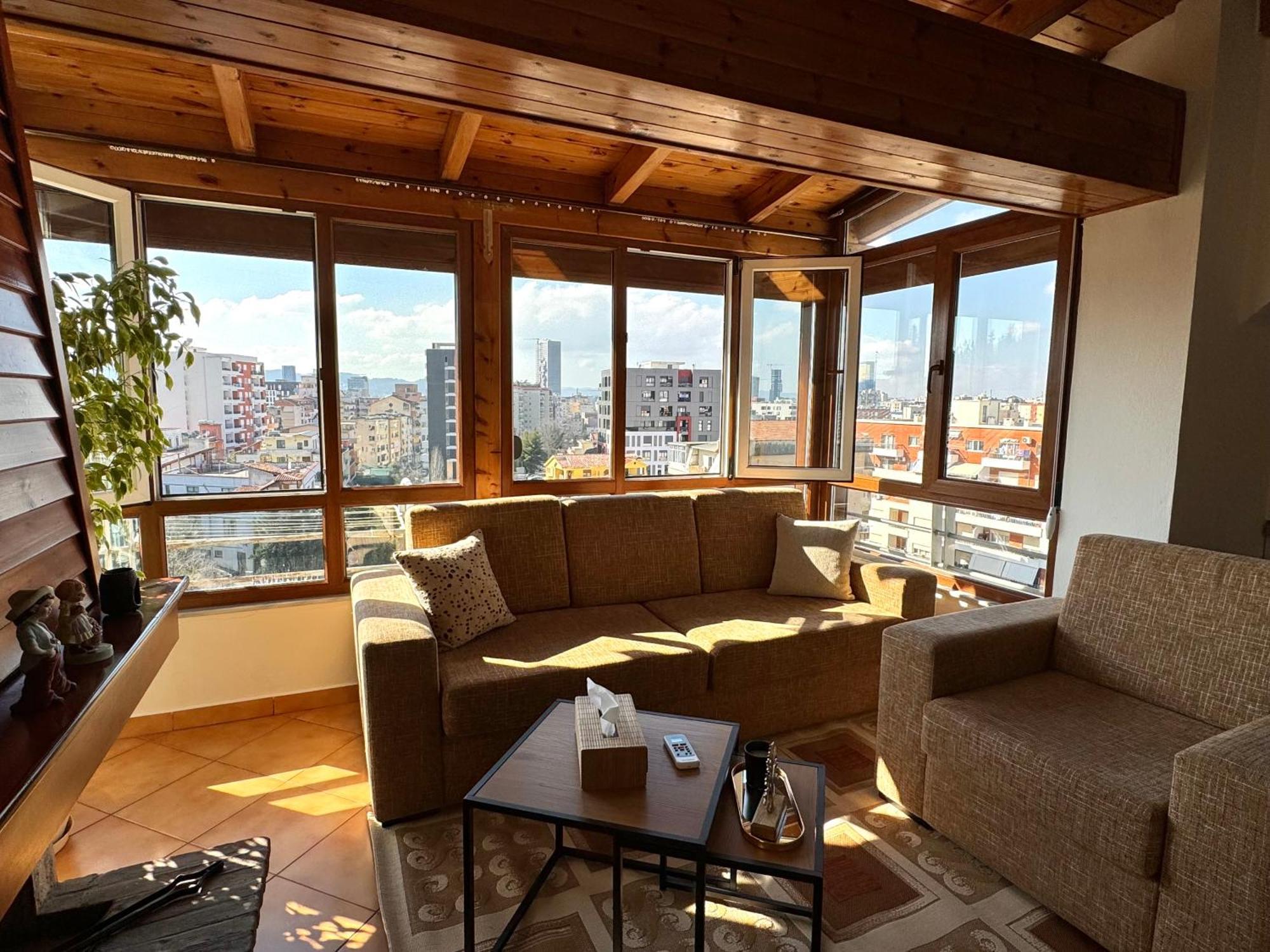 טיראנה Skyview Oasis Premium Apartment מראה חיצוני תמונה